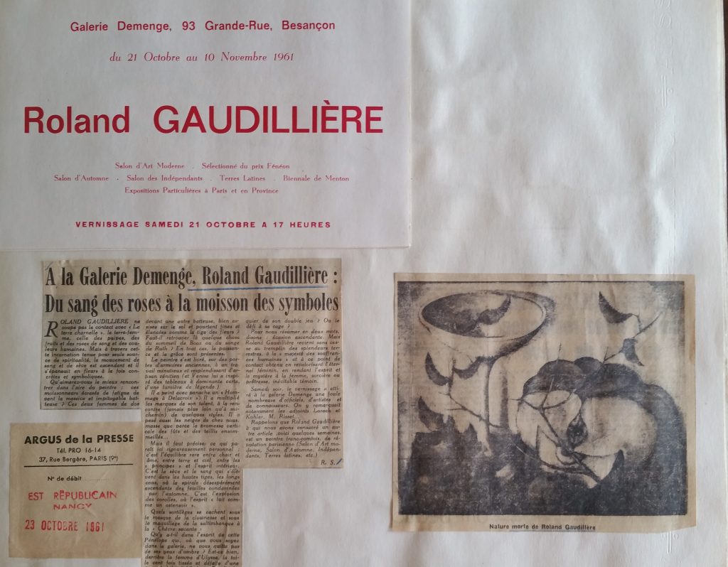 19-1961 expo gal.Demenge Besançon