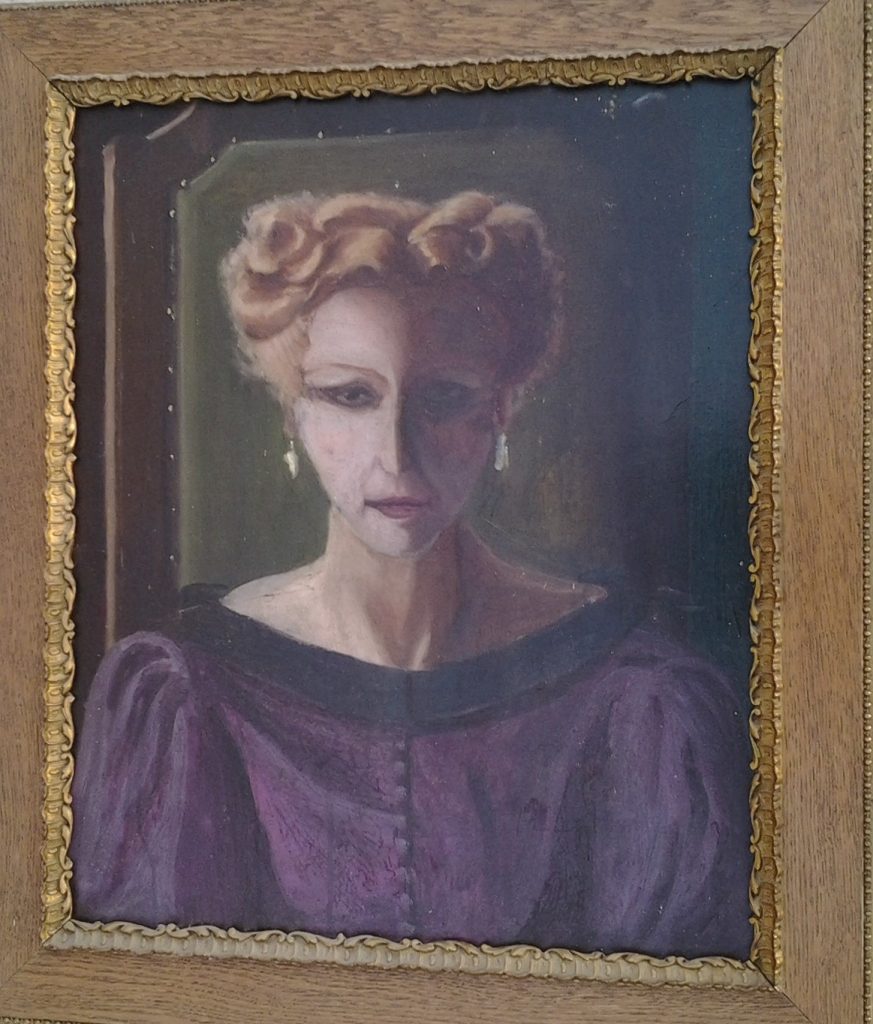 1950 portrait d'Elza, mére de l'artiste 0,60-0,40 isorel roland gaudillière