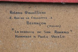 1961 la déroute de San romano verso roland gaudillière