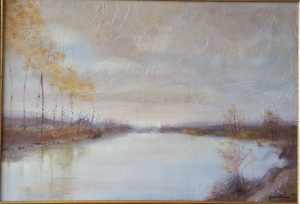 1982 pâle soleil d'automne 10P 0,38-0,55 toile roland gaudillière