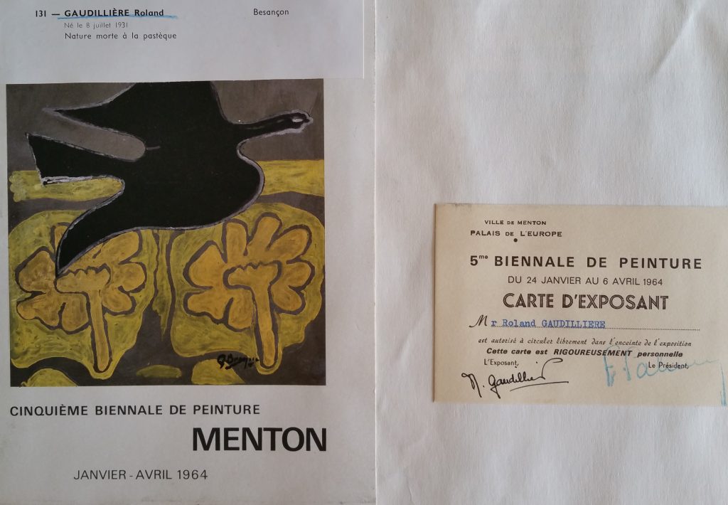 34-1964 expo groupée Biennale de Menton