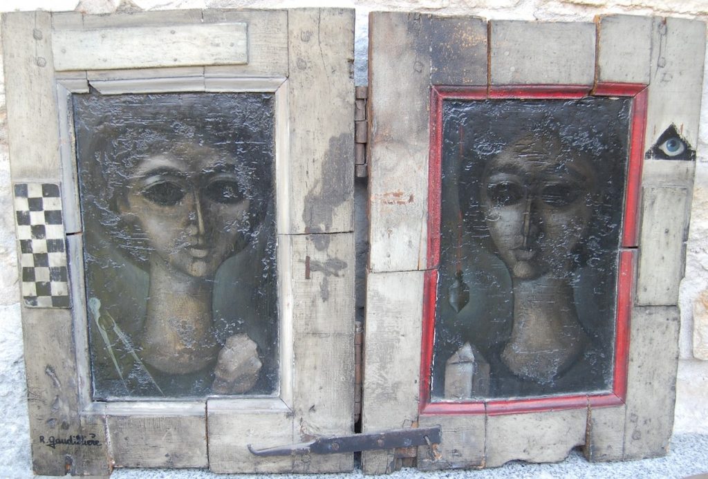 1962 les deux âges 2 panneaux HF20 0,59-0,74 panneaux bois,charnières+ferrures