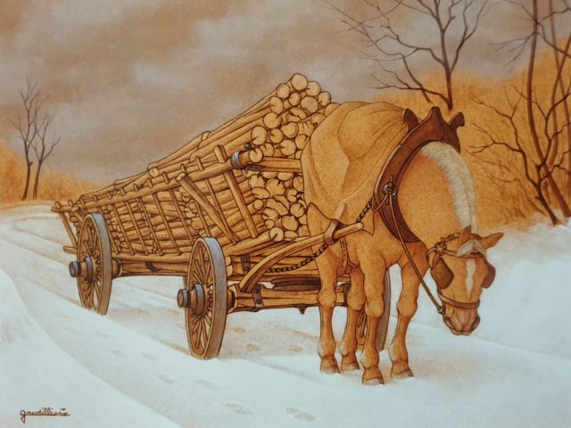 La voiture de bois