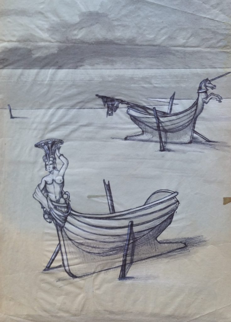 1954-la-proueles-deux-barques-036-025-dessin-ecole-des-beaux-artsparisnon-signe