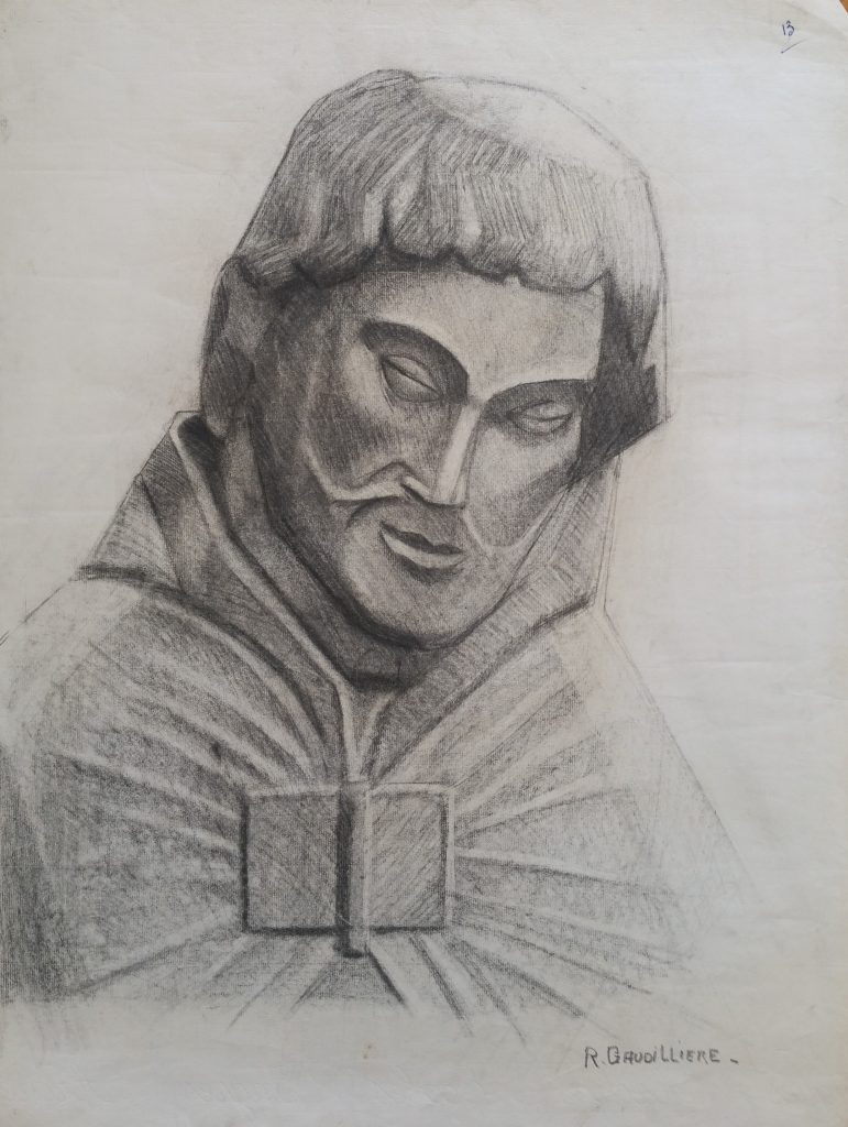 1952 saint n°13 0,64-0,48 étude dessin,Arts Décoratifs Paris