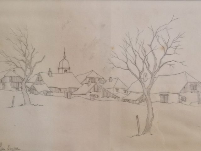 Le verger ou pâle soleil d’hiver